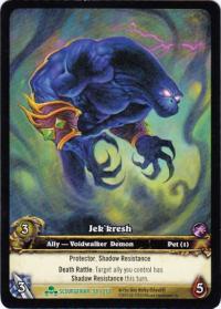 warcraft tcg extended art jek kresh ea