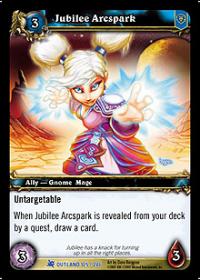 warcraft tcg fires of outland jubilee arcspark