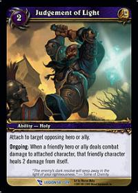 warcraft tcg march of legion judgement of light