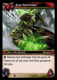 warcraft tcg heroes of azeroth kaal soulreaper