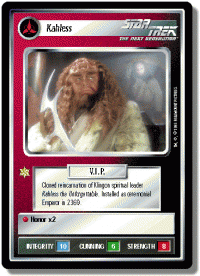 star trek 1e reflections 1 kahless foil