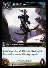 warcraft tcg heroes of azeroth kailis truearc