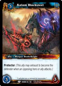 warcraft tcg crown of the heavens kalam blacksteel