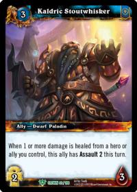 warcraft tcg crown of the heavens kaldric stoutwhisker