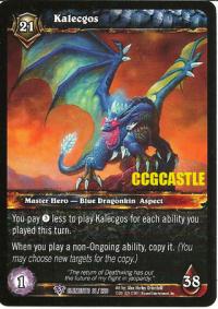 warcraft tcg war of the elements kalecgos