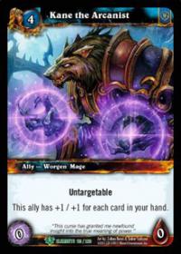 warcraft tcg war of the elements kane the arcanist