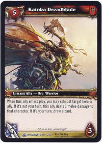 warcraft tcg wrathgate katoka dreadblade