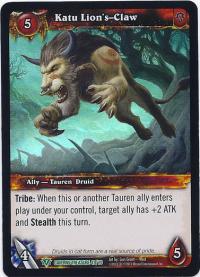 warcraft tcg caverns of time katu lion s claw