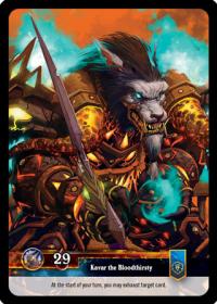 warcraft tcg twilight of the dragons kavar the bloodthirsty