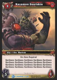 warcraft tcg blood of gladiators kazamon steelskin