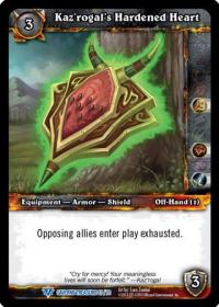 warcraft tcg caverns of time kaz rogal s hardened heart