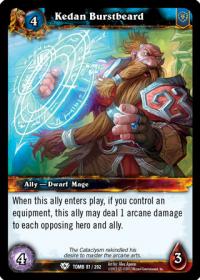 warcraft tcg tomb of the forgotten kedan burstbeard