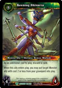 warcraft tcg war of the ancients keening shivarra