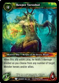 warcraft tcg war of the ancients keeper yarashal