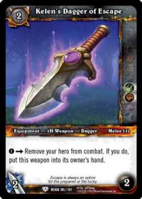 warcraft tcg reign of fire kelen s dagger of escape