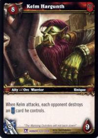 warcraft tcg fields of honor kelm hargunth