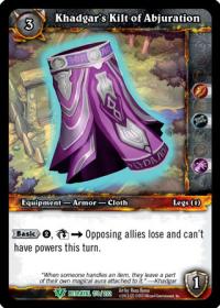 warcraft tcg betrayal of the guardian khadgar s kilt of abjuration