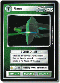 star trek 1e reflections 1 khazara foil