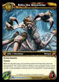 warcraft tcg scourgewar kilix the unraveler