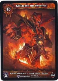 warcraft tcg reign of fire kil jaeden the deceiver ea