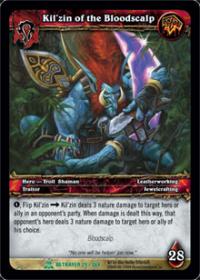 warcraft tcg archives kil zin of the bloodscalp foil