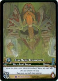 warcraft tcg extended art king magni bronzebeard ea