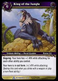 warcraft tcg servants of betrayer king of the jungle