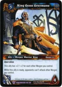 warcraft tcg foil and promo cards king genn greymane foil