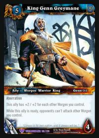 warcraft tcg worldbreaker king genn greymane