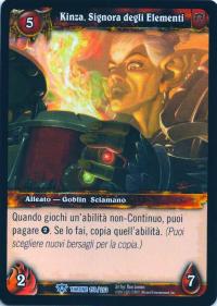 warcraft tcg throne of the tides italian kinza mistress of the elements italian