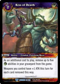 warcraft tcg war of the ancients kiss of death