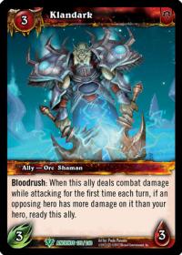 warcraft tcg war of the ancients klandark