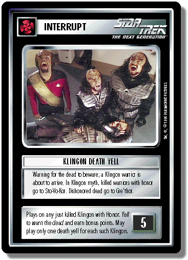 Klingon Death Yell (WB)