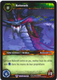 warcraft tcg throne of the tides french kolorath french