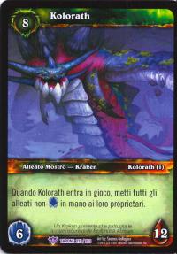 warcraft tcg throne of the tides italian kolorath italian