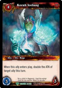 warcraft tcg betrayal of the guardian korah icefang