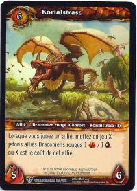 warcraft tcg worldbreaker foreign korialstrasz french