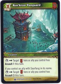 warcraft tcg wrathgate kor kron vanguard