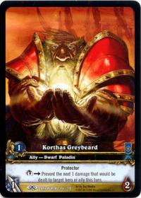 warcraft tcg extended art korthas greybeard ea