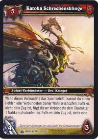 warcraft tcg wrathgate katoka dreadblade german