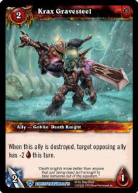 warcraft tcg battle of aspects krax gravesteel