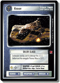 star trek 1e blaze of glory kraxon foil