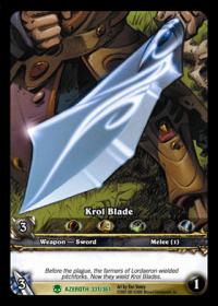 warcraft tcg extended art krol blade ea