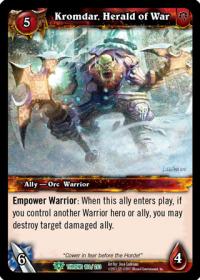 warcraft tcg throne of the tides kromdar herald of war