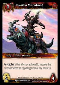 warcraft tcg war of the elements kuatha mornhoof