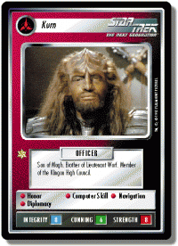 star trek 1e reflections 1 kurn foil