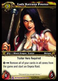 warcraft tcg servants of betrayer lady katrana prestor