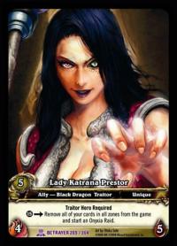 warcraft tcg extended art lady katrana prestor ea