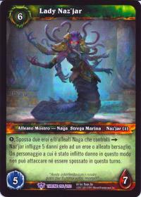 warcraft tcg throne of the tides italian lady naz jar epic