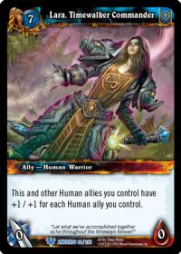 warcraft tcg war of the ancients lara timewalker commander